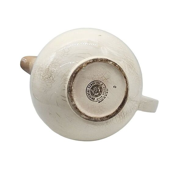 Vintage 1940's Universal Cambridge Glazed Pottery Pitcher Age Cracks in Glaze - Picture 8 of 11